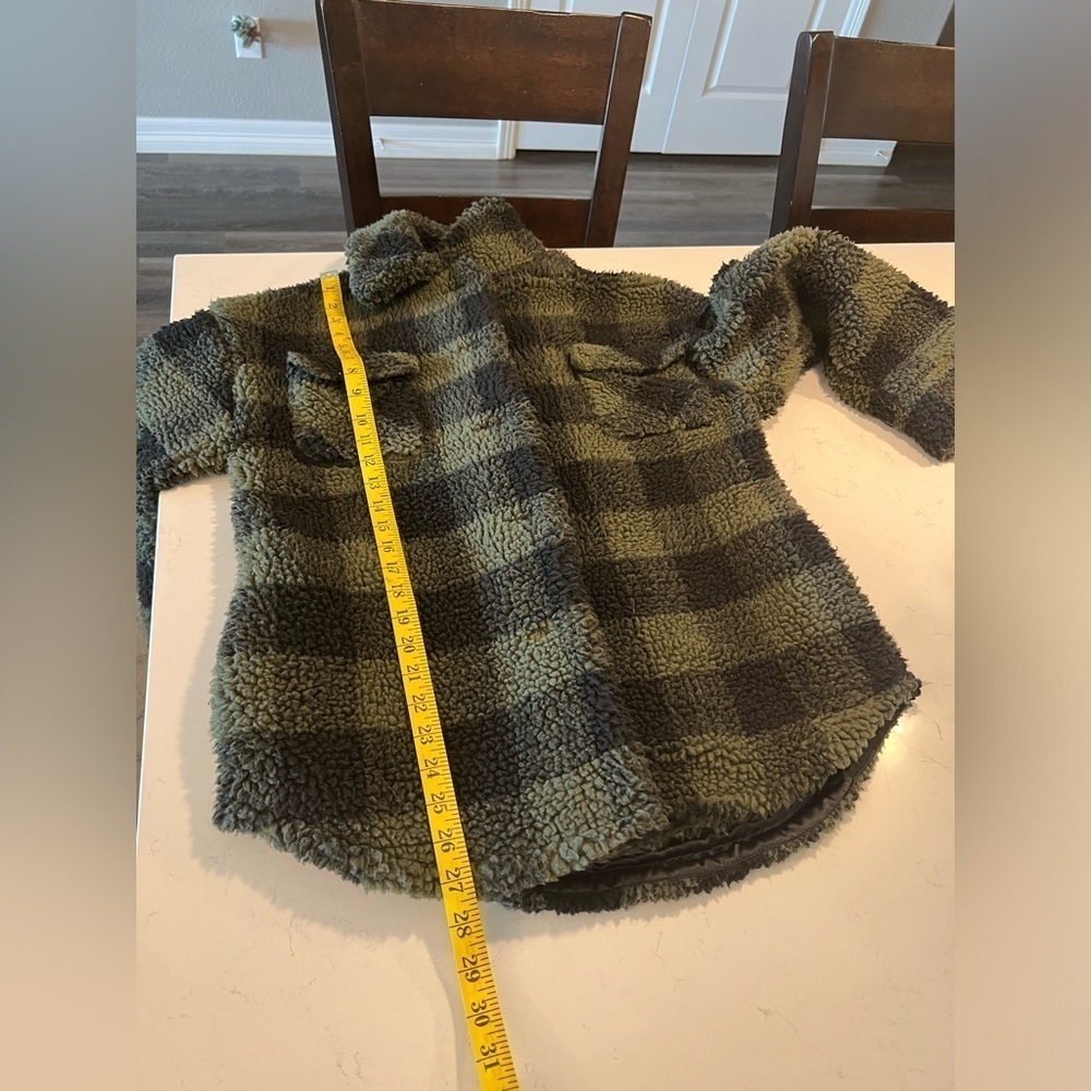 Lucky Brand Faux Sherpa Plaid Coat. Size XS - Picture 9 of 12